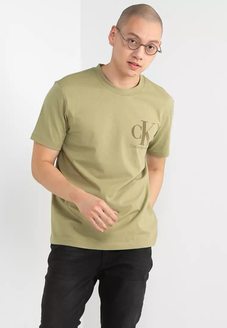 Tonal Flock Tee - Calvin Klein Jeans