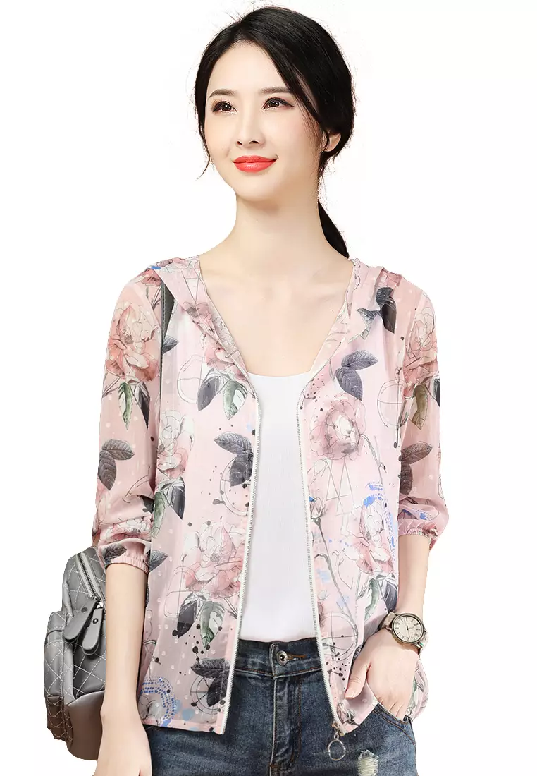 Chiffon coats top for ladies
