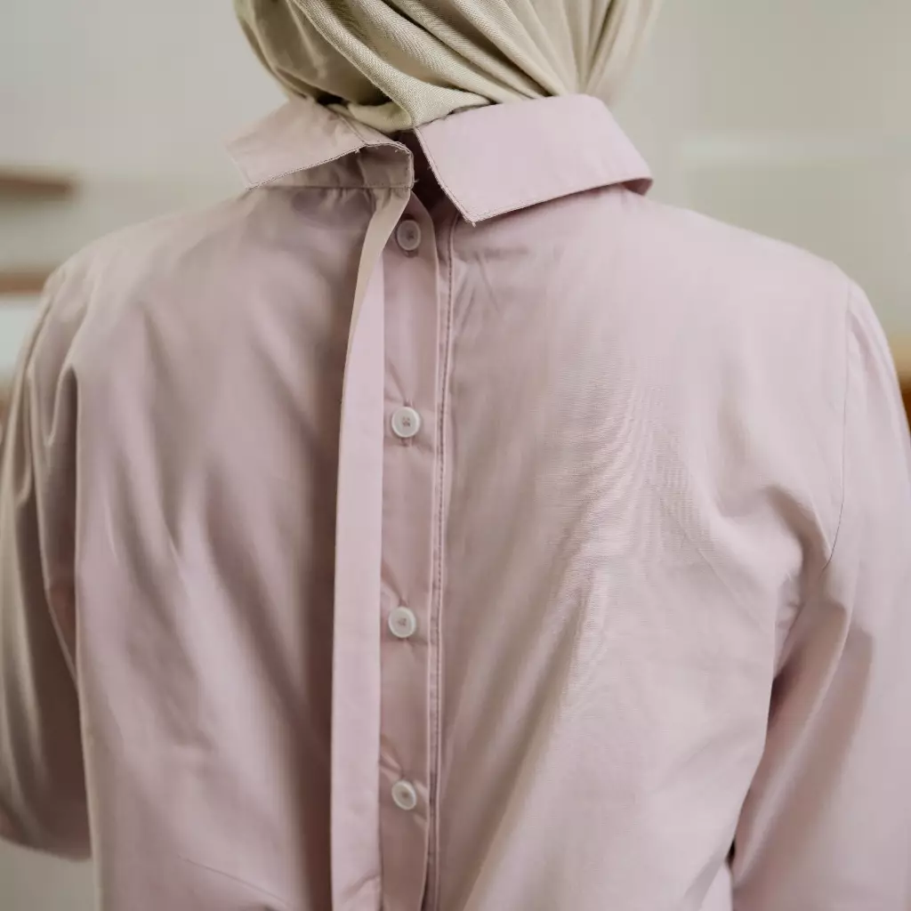 MFMW Keslita Atasan Kemeja Soft Pink