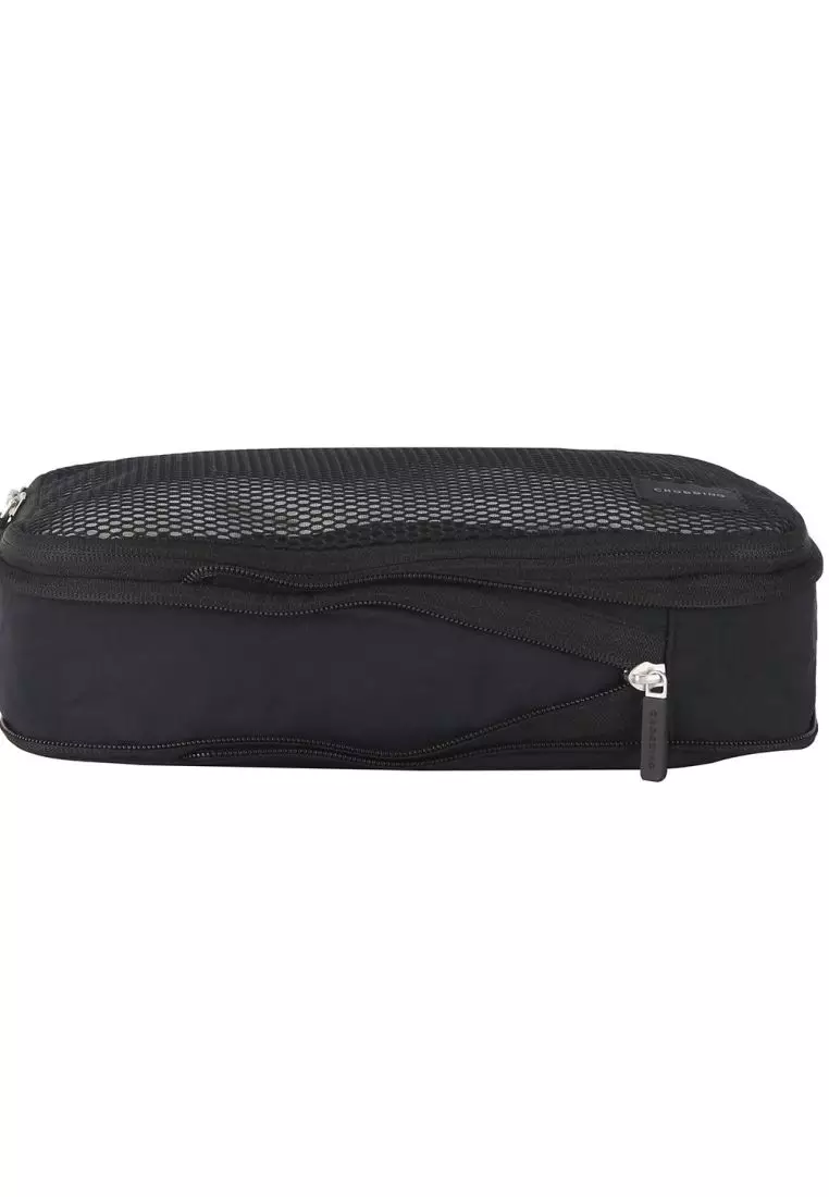 Crossing Waterproof Ripstop Nylon Compression Packing Cube Set (2-Piece Set) - Black