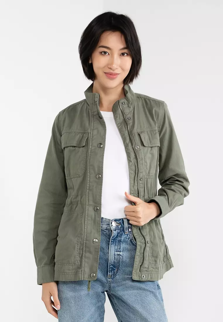 Gap longline bomber sales jacket