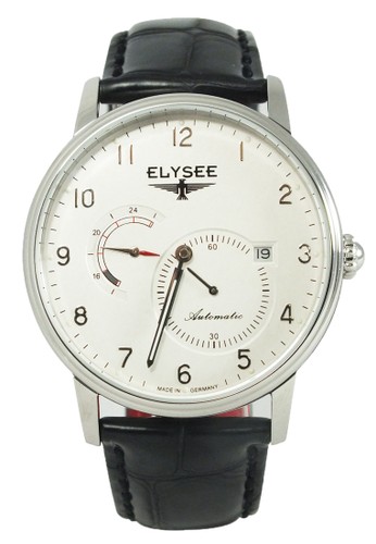 Elysee Watches - Jam Tangan Pria - Leather - 77015 - Priamos (Silver)
