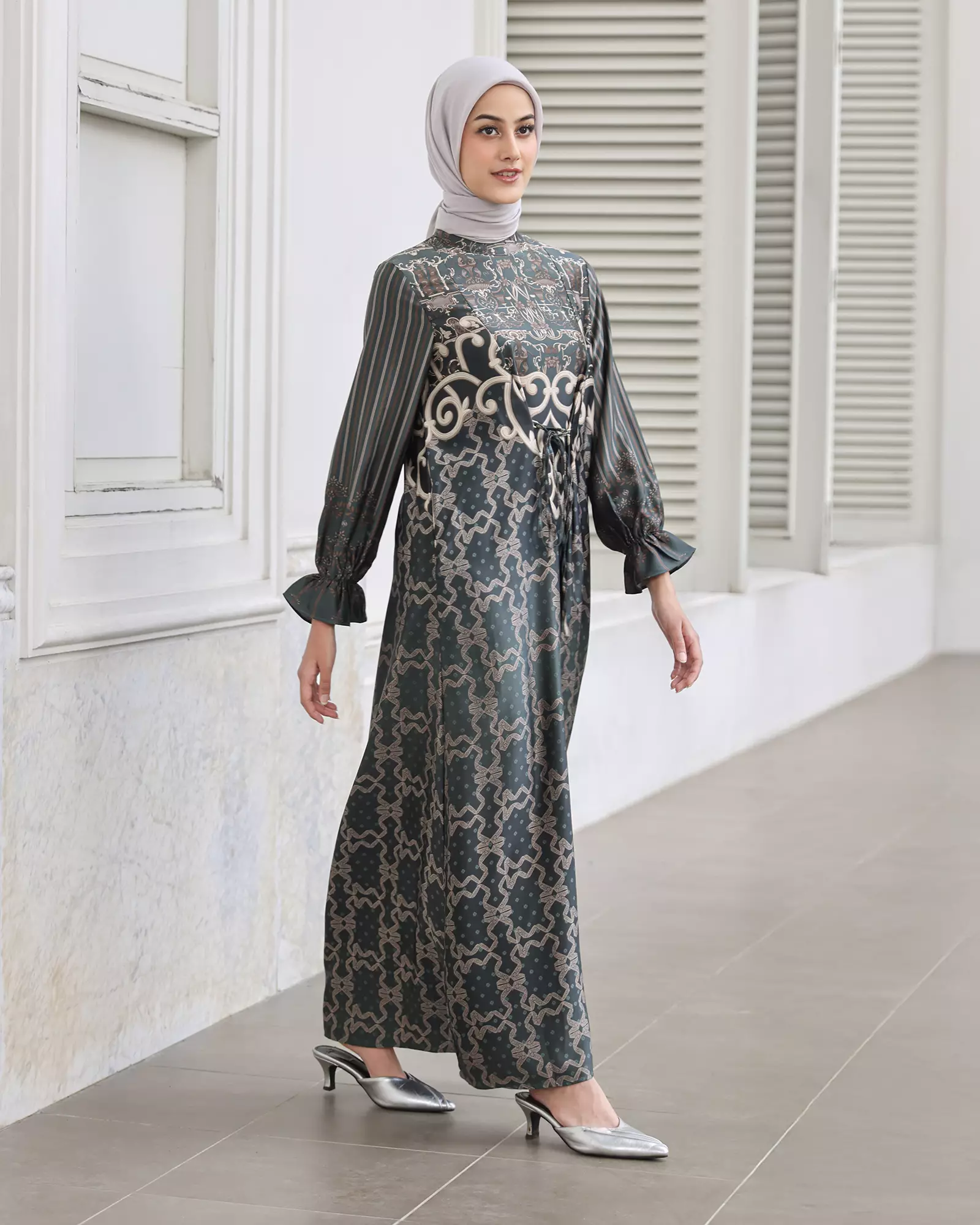 Geulis.id ARUMAYA DRESS / MAXY DRESS / BAJU LEBARAN - EMERALD