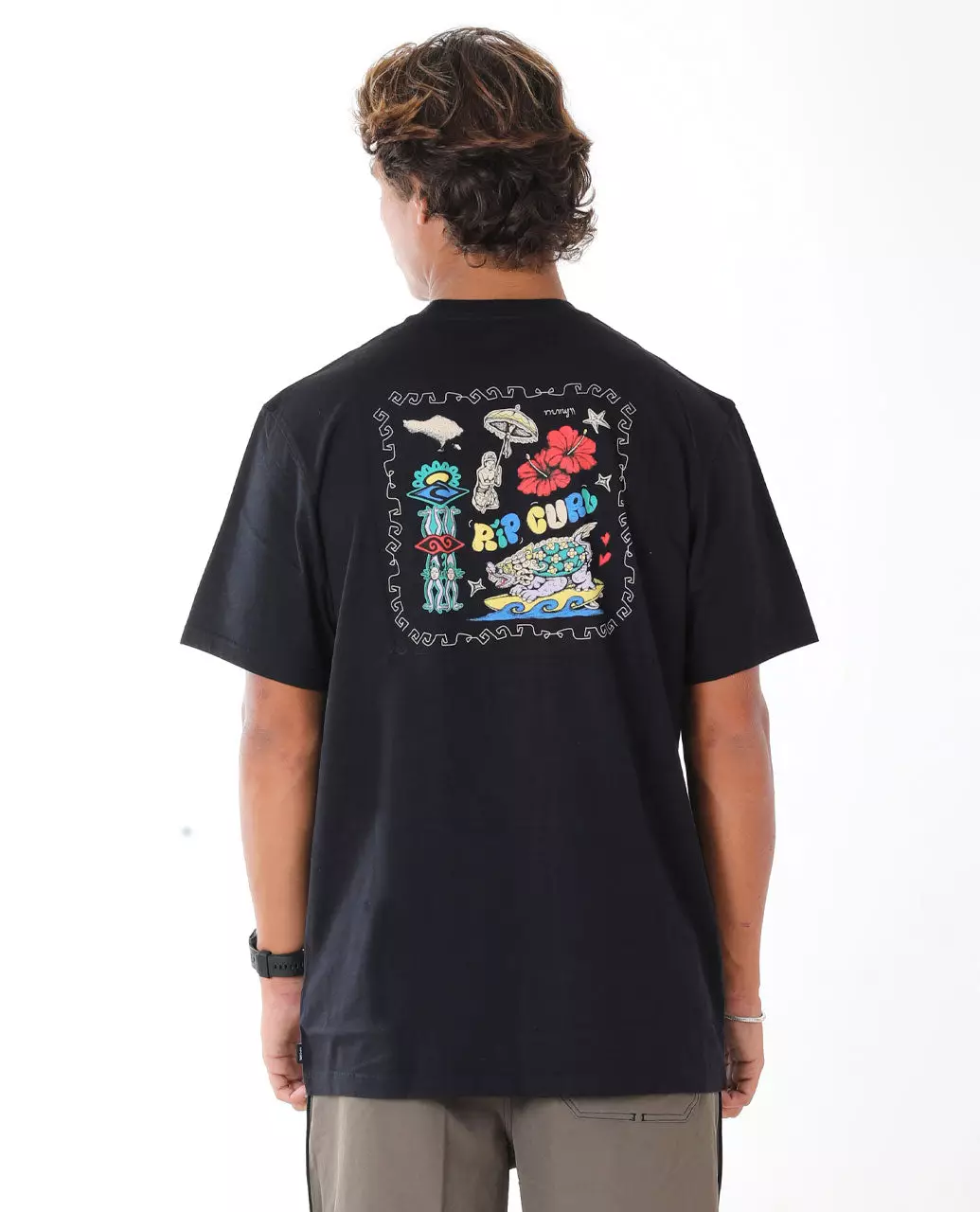 Rip Curl Men Bali Putu Surya Culture Tee - Black