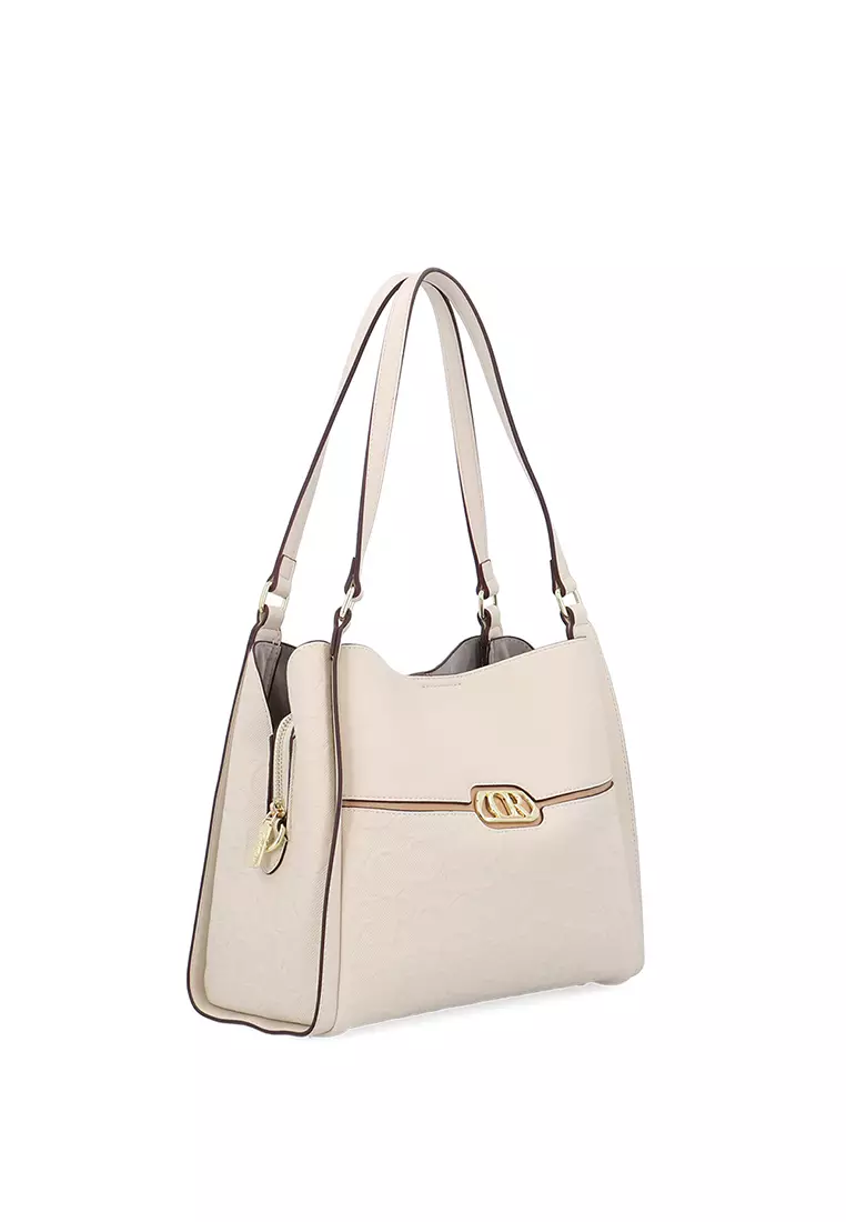 CR Delia Monogram Tote Bag - Khaki