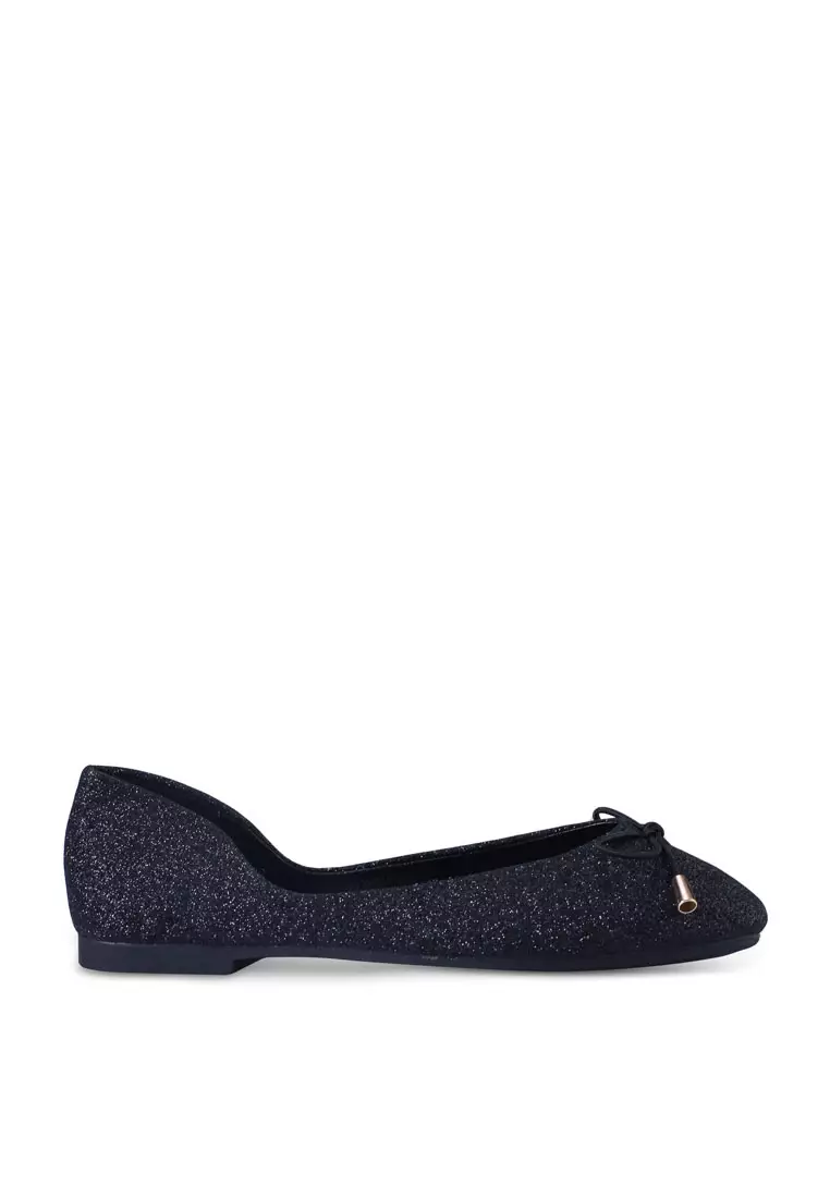 Discount on Noveni  shoes - SKU: Glitter Ribbon Flats