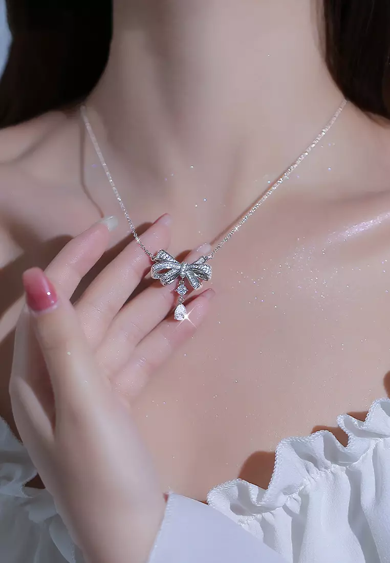 Kalung Wanita Berlian Butterfly Korea Fashion Necklace Wanita Perhiasan Wanita