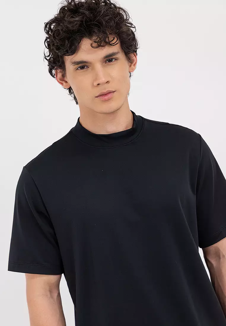 Mock-Neck Golf T-Shirt