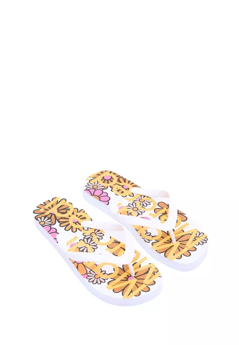 Flip Flops - Mardi Blossom White