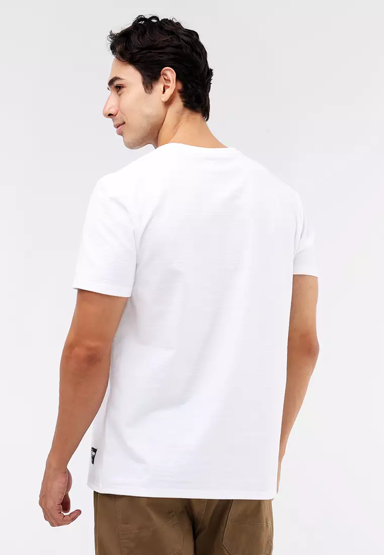 Round Neck Streaky Short Sleeves