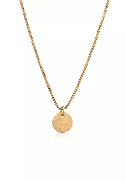 Necklace Round Gold Plated