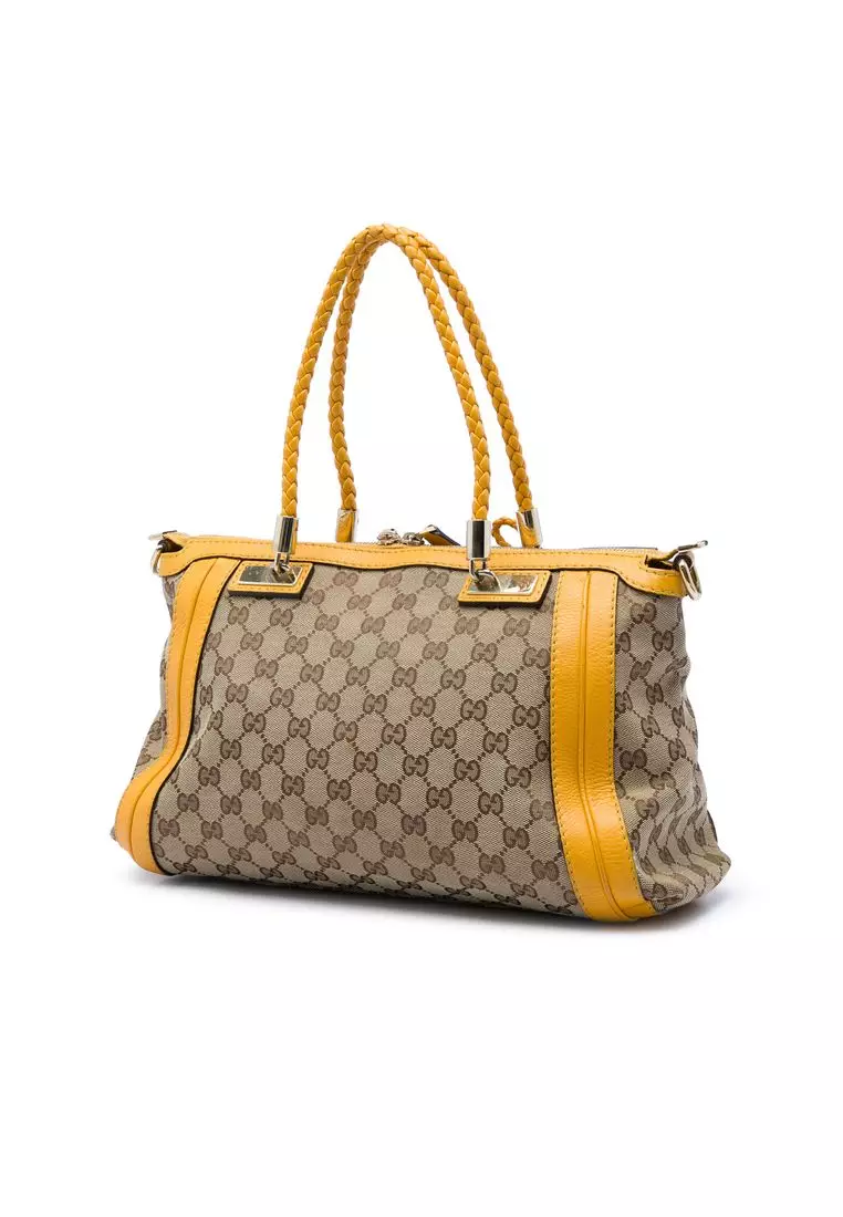 Pre-Loved Gucci Gg Canvas Bella Satchel