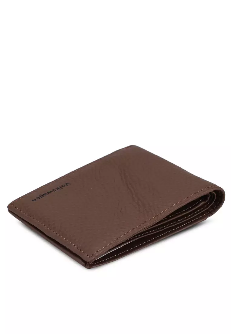Men's RFID Genuine Leather Bi Fold Short Wallet