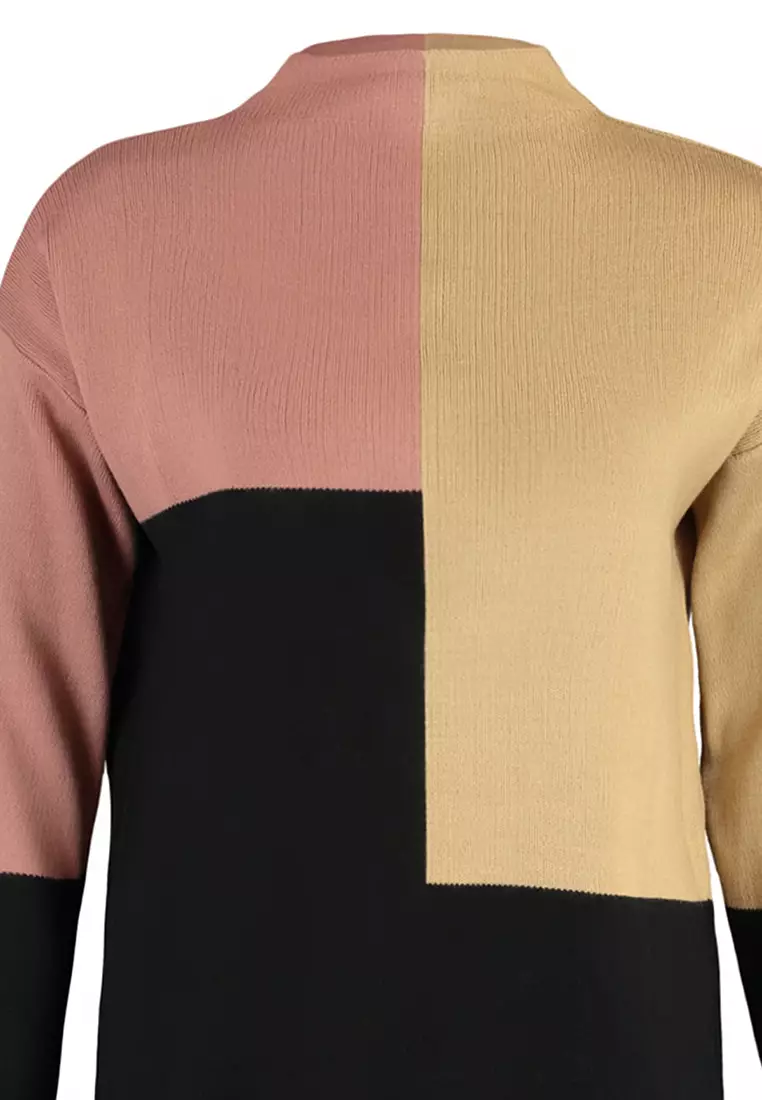 Colour Block Knitted Sweater