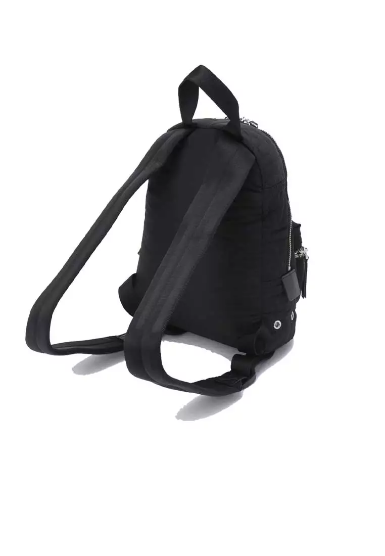 Nylon Jumbled Logo Small Backpack Black 4S4HBP002H02