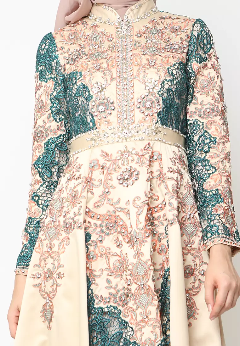 Bibiq Gamis Brokat Satin