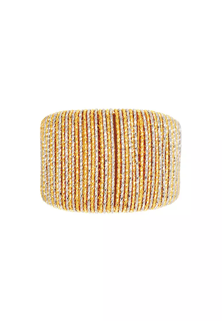 HABIB Oro Italia 916 Yellow and White Gold Ring GR57731224(YW)-BI (22K)