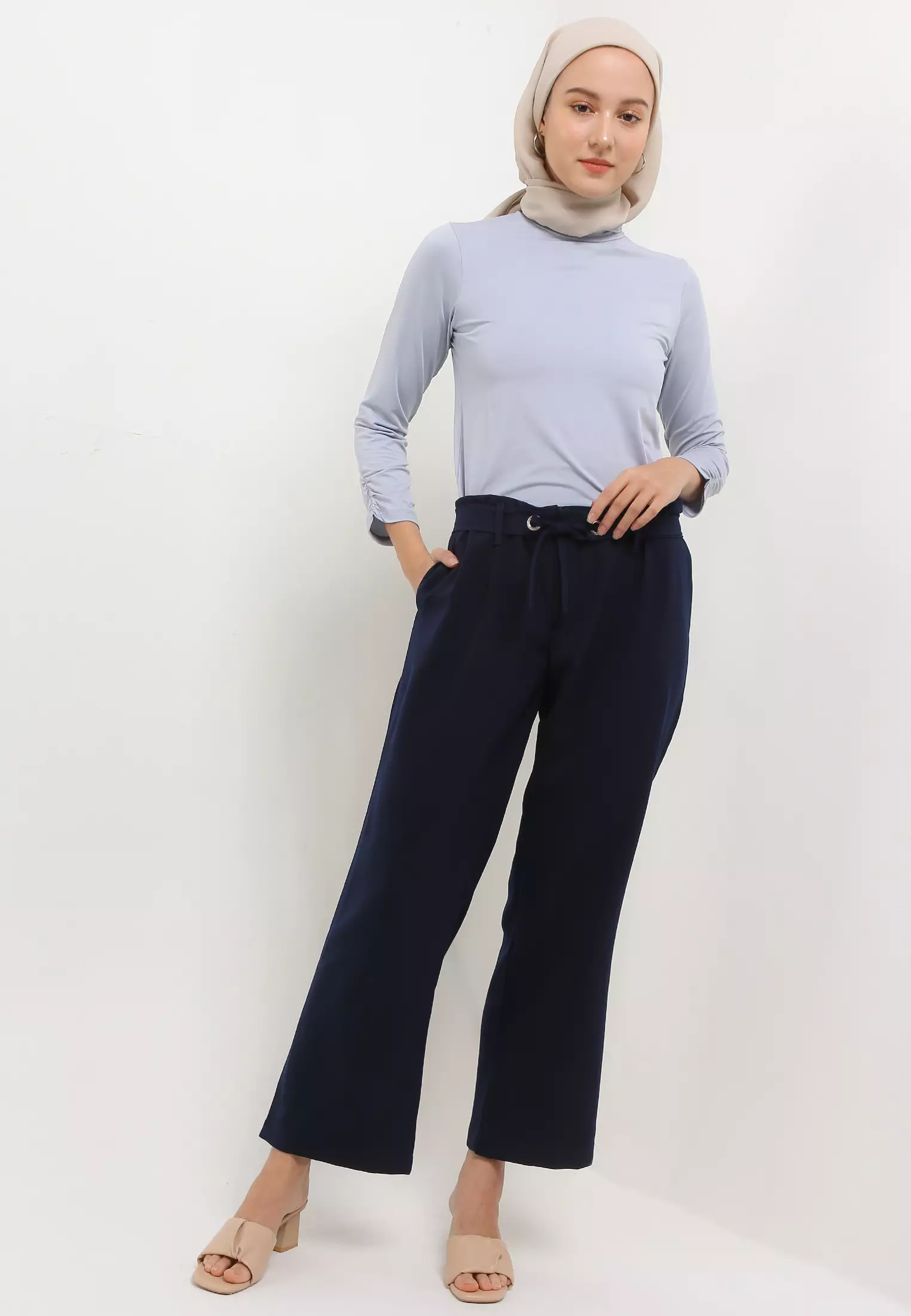 MFMW Miriki Celana Panjang Kulot Navy