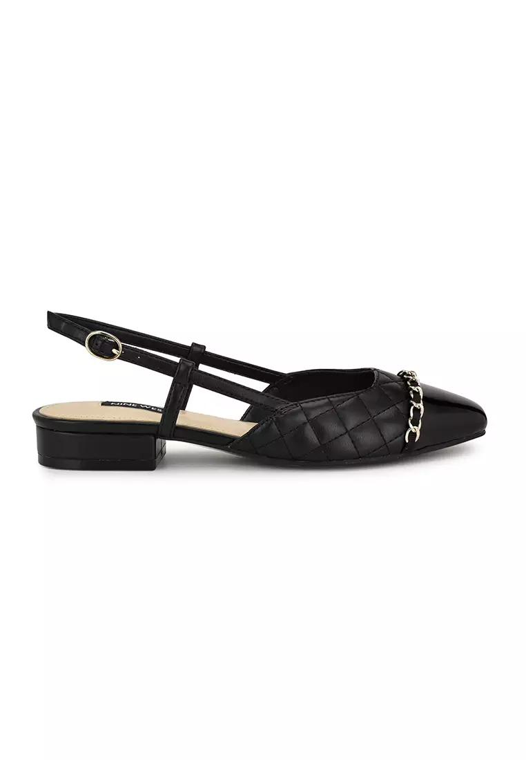 Discount on Nine West  shoes - SKU: Charme3 Slingback Dress Flats Black