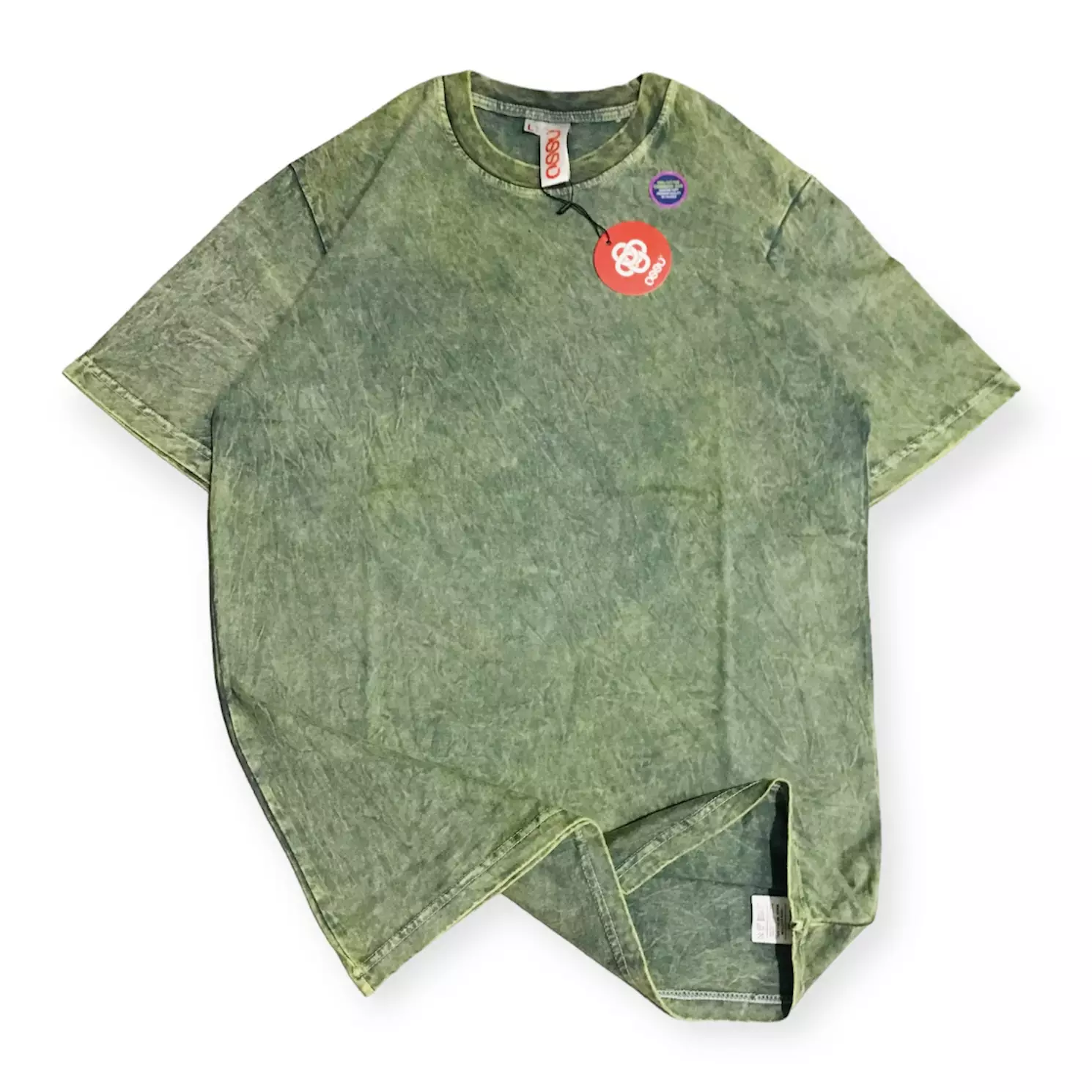 Ossu Basic Green Sage Sand Washing Tshirt