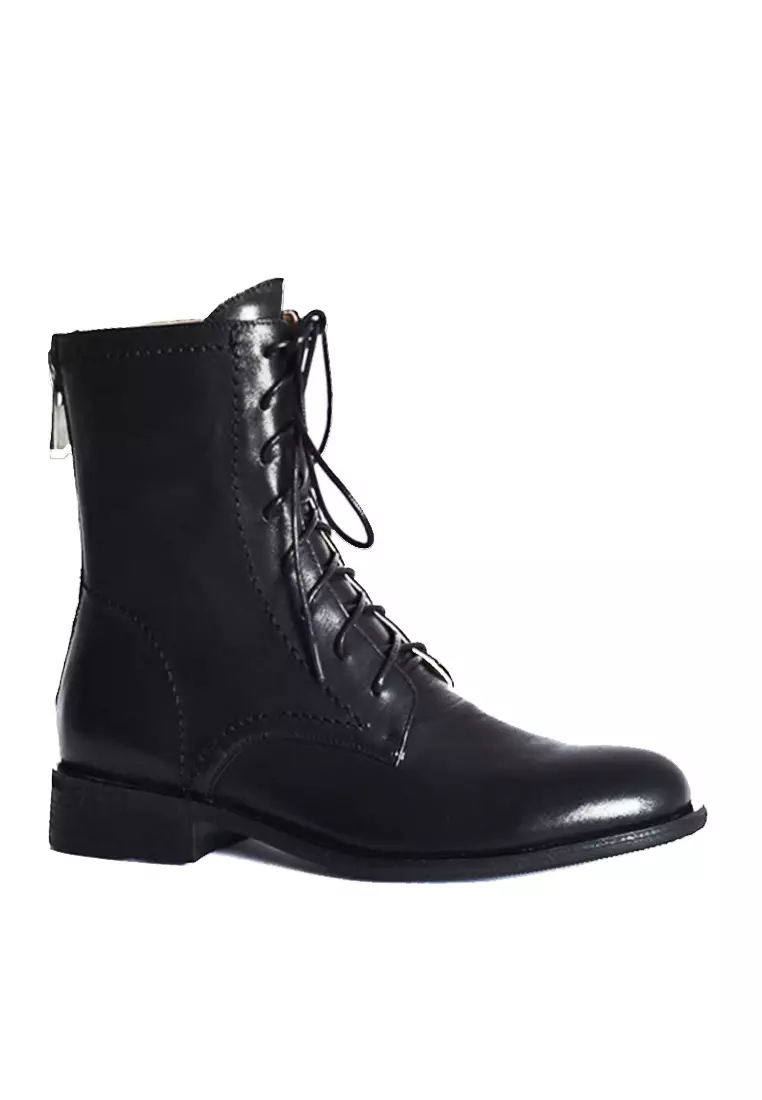 Discount on Twenty Eight Shoes  shoes - SKU: VANSA Comfortable Washed Cow Leather Lace-Up Booties VSW-B8377-6