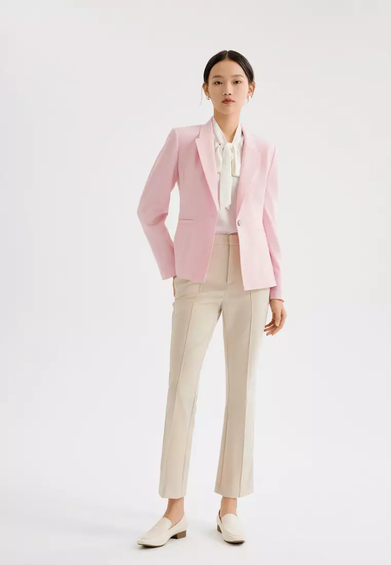 長袖修身西裝外套