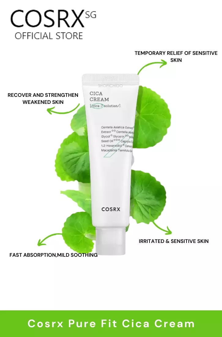 Cosrx Cica Set (Serum 30ml + Cream 50ml+1's Mask)(Expiry:2027)