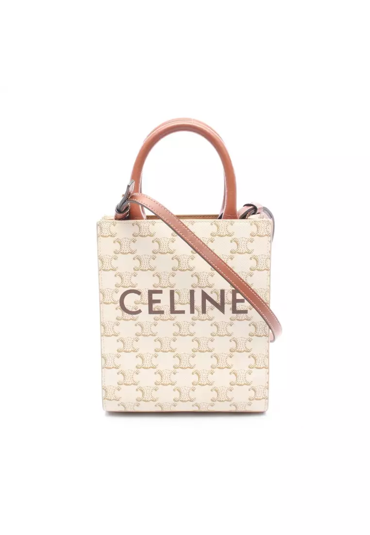 Buy Celine Pre-Loved Celine mini Vertical Cabas Triomphe 2WAY