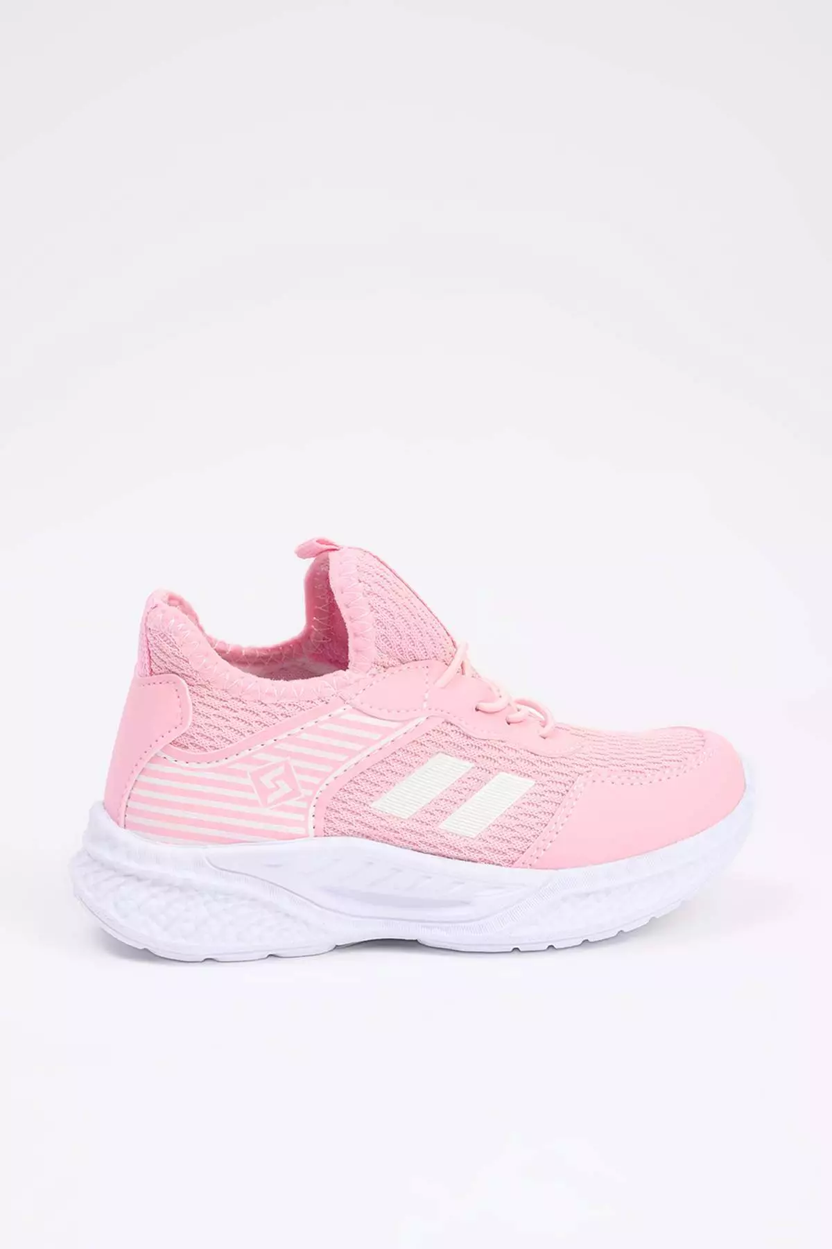 Pink Easy Wear Rubber Laced Light Sole Small/Large Girls' Sports Shoes Takaw26Sn00000