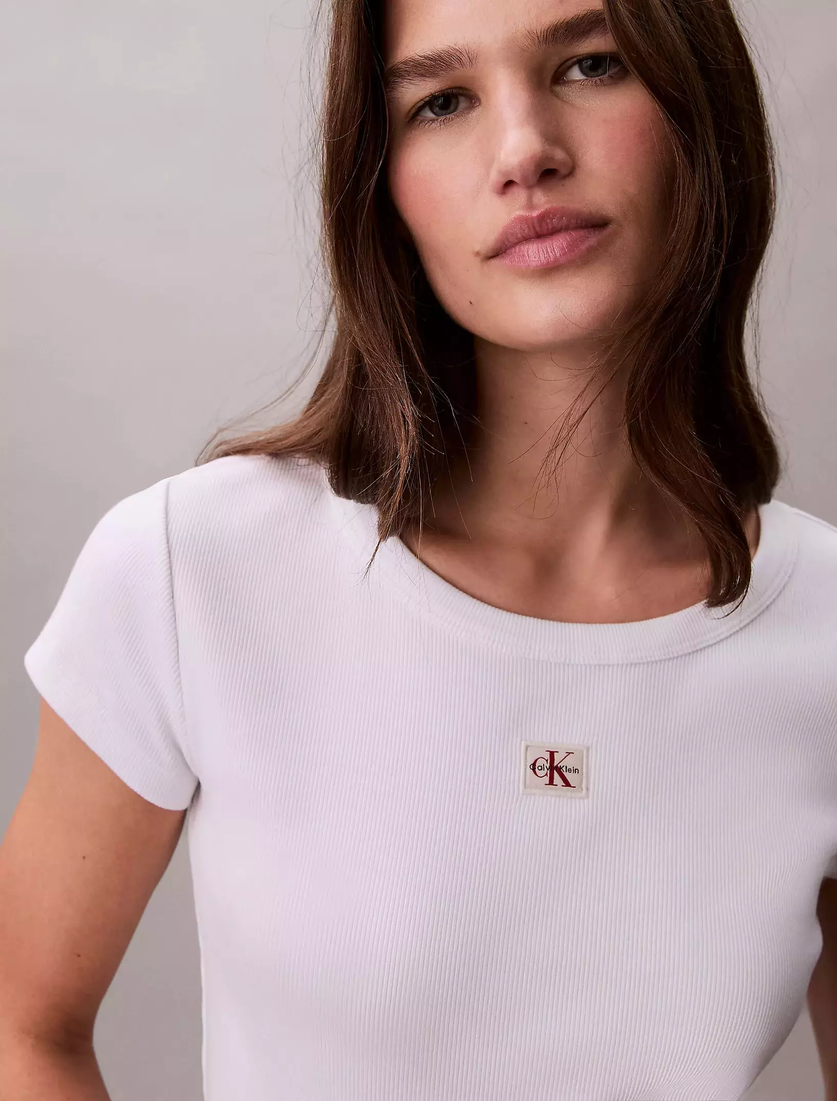 Calvin Klein - Woven Baby Rib Baby Tee