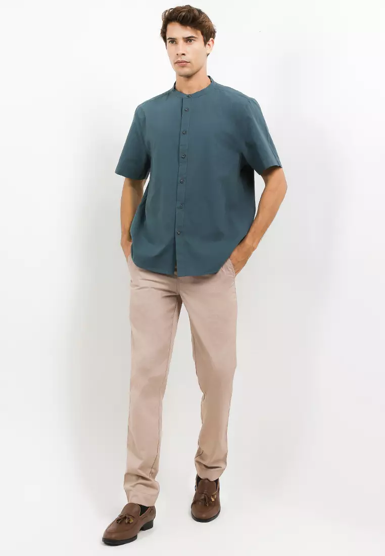 Amber Mandarin Collar Shirt