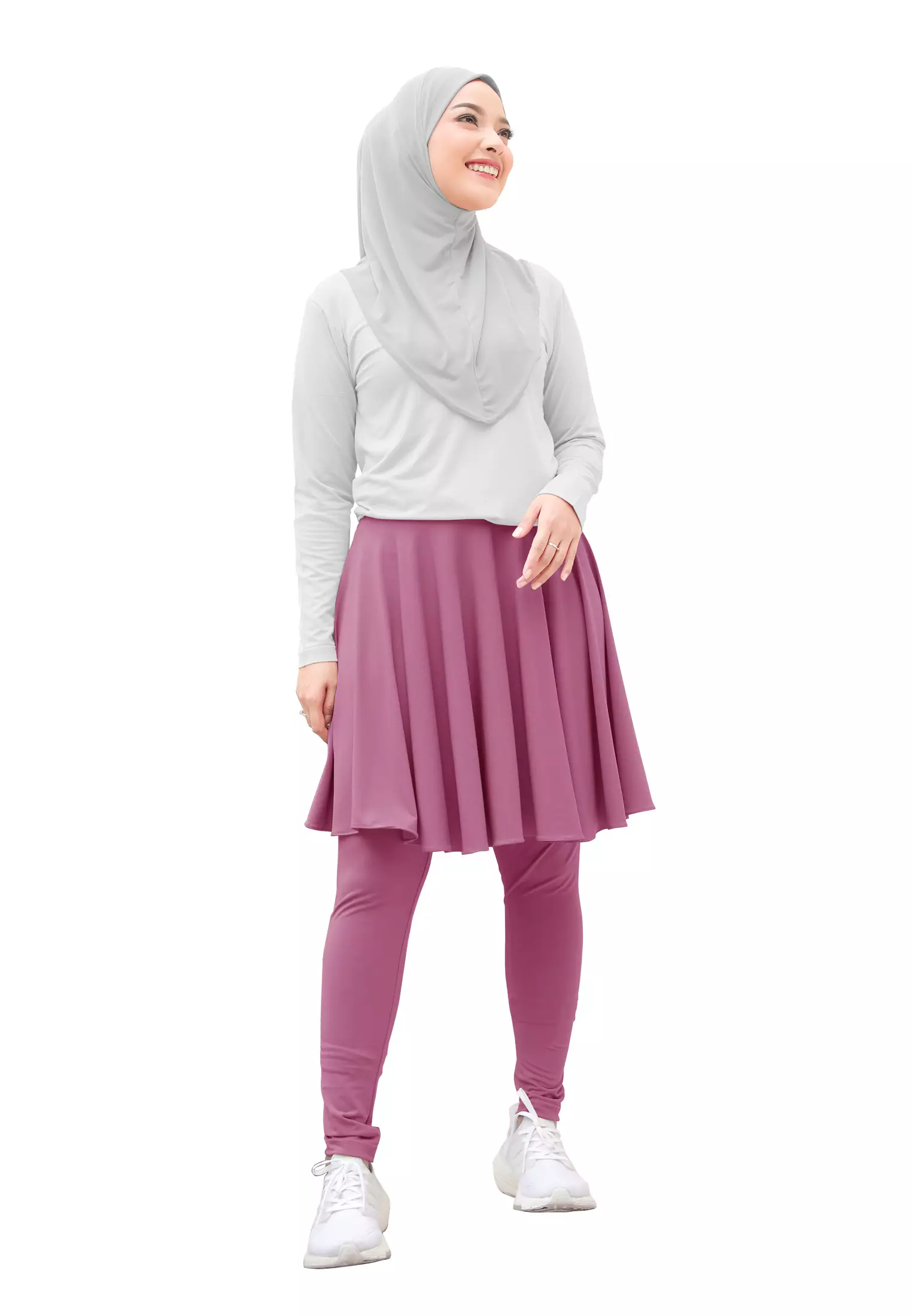 Zelena - Chahra Leggings Skirt | Celana Olahraga Legging Rok Wanita - L