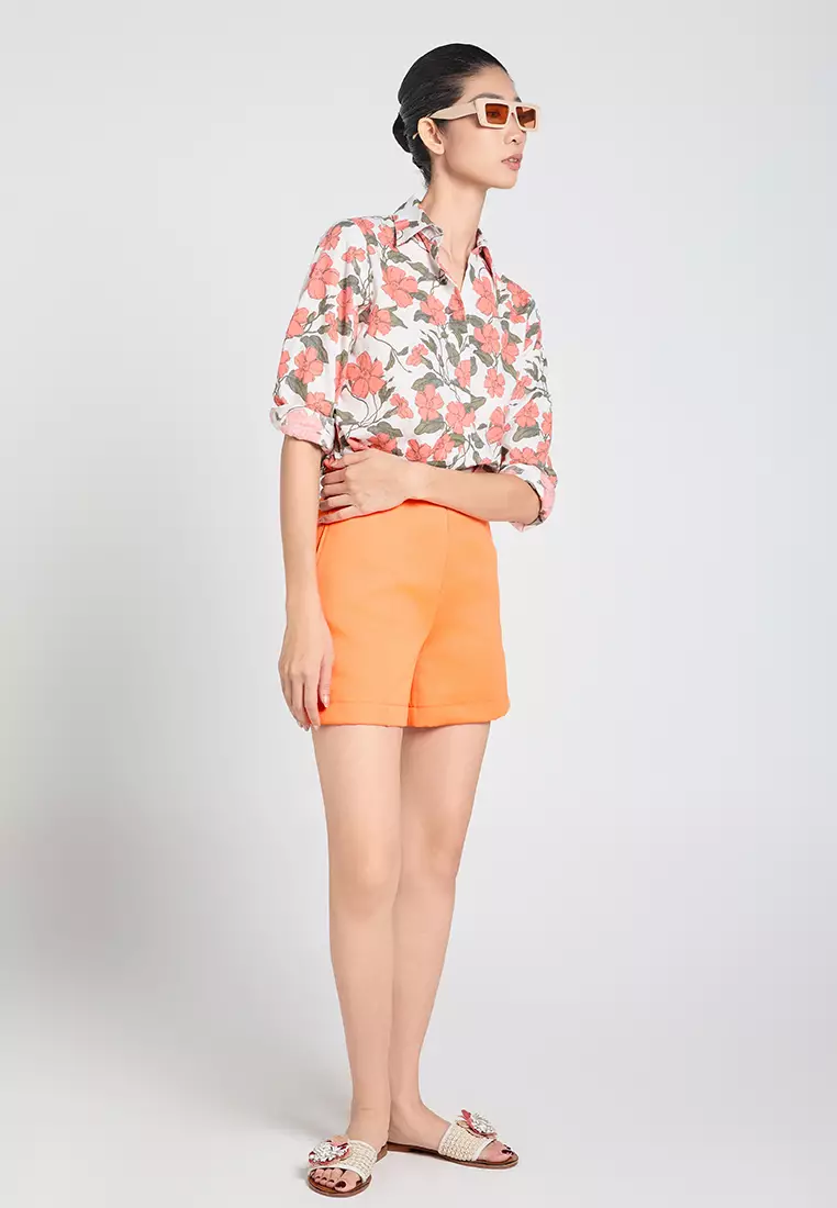 Basic Long-Sleeve Linen Shirt