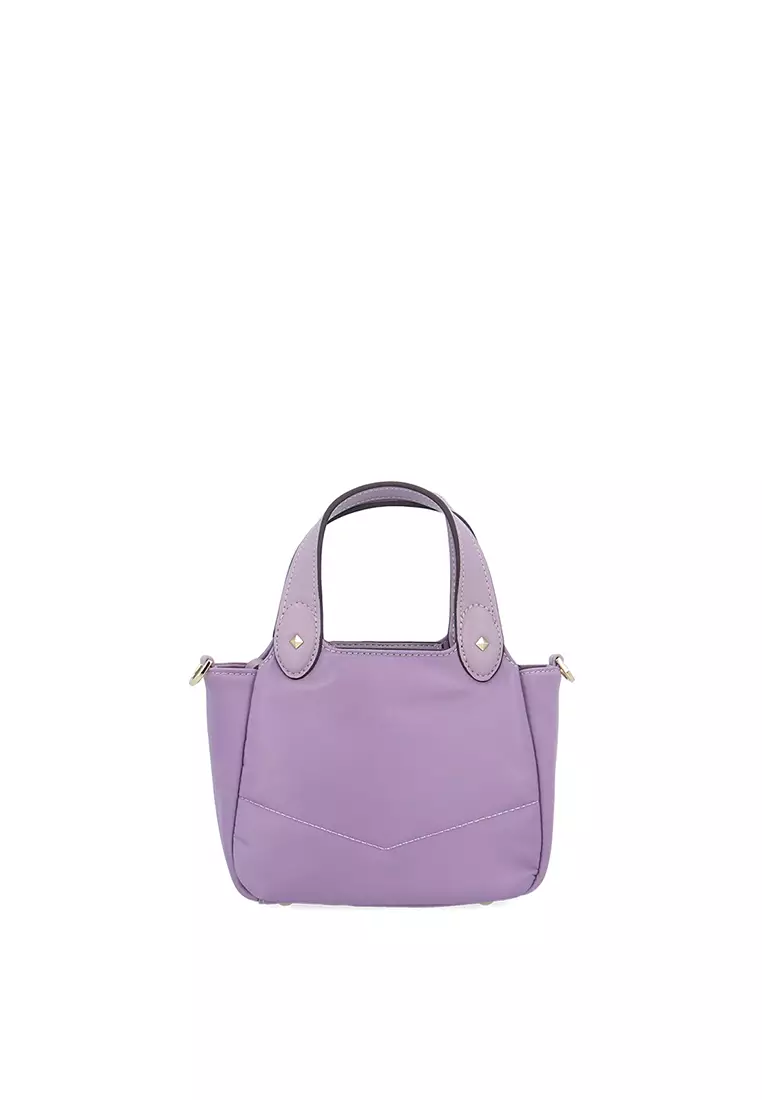 Cuddly Nylon Handbag S - Purple