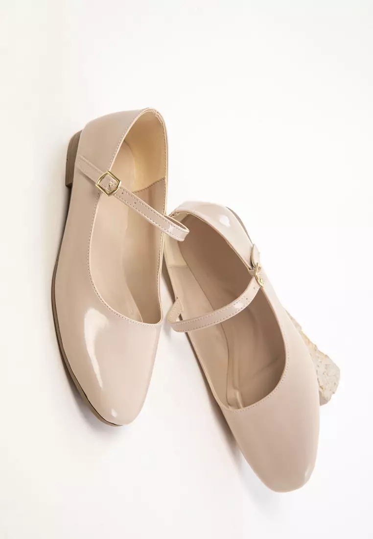 Skin Patent Leather-Skin Women's Ballerinas 18896