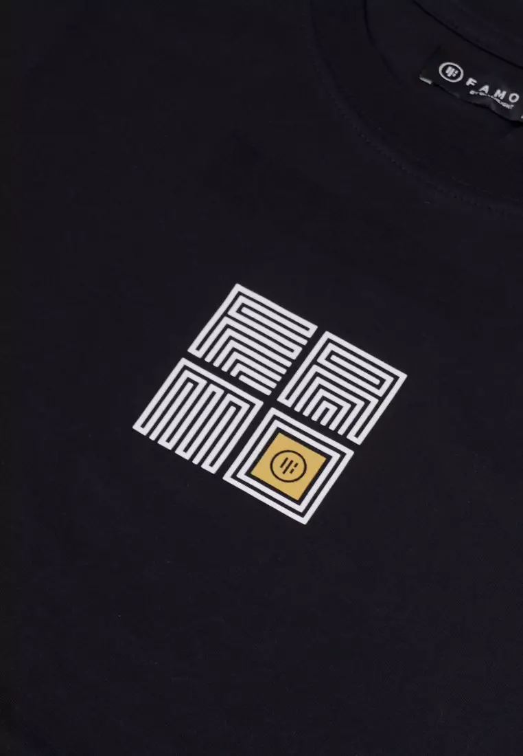 Famo Men's T-Shirt Short Sleeve Cotton Square Regular Fit OL-C250324