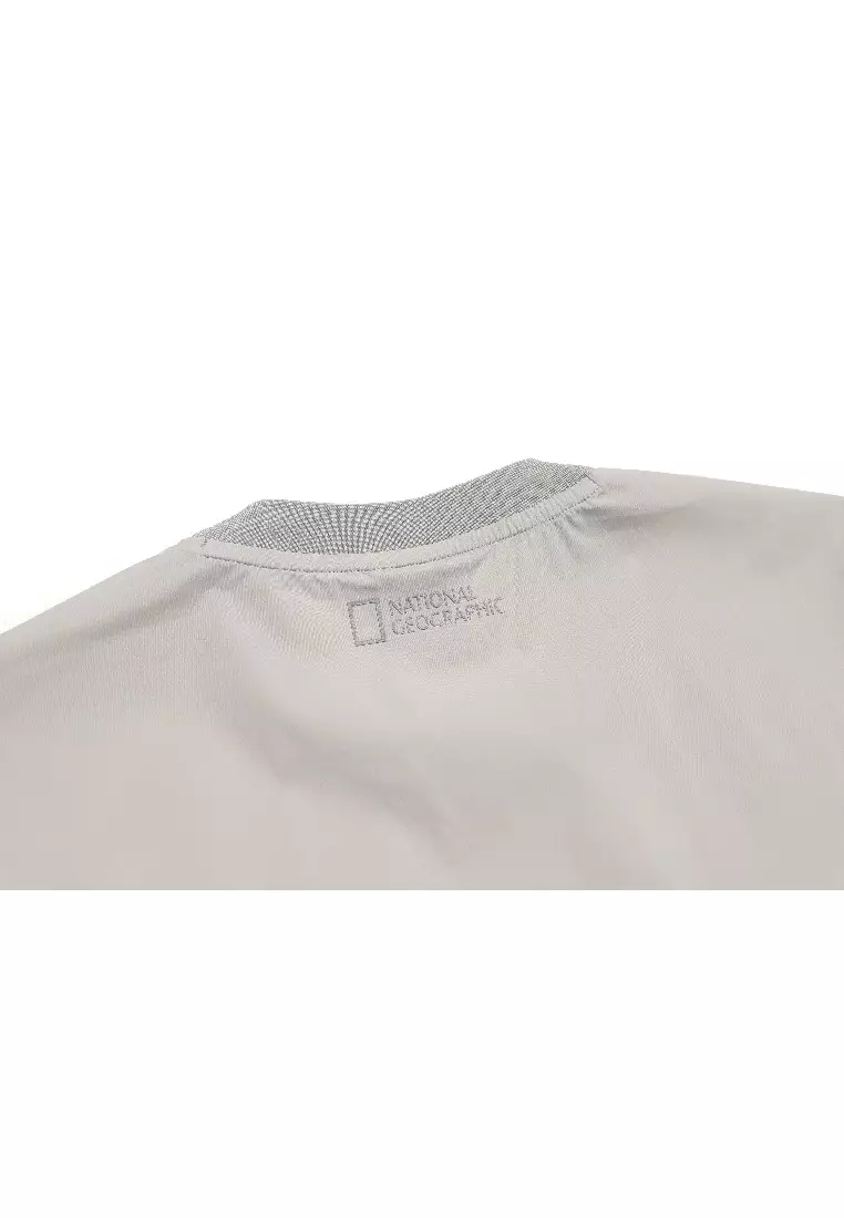 Unisex FIOTOS Woven Sleeve Pocket Stretch Short Sleeve Tee