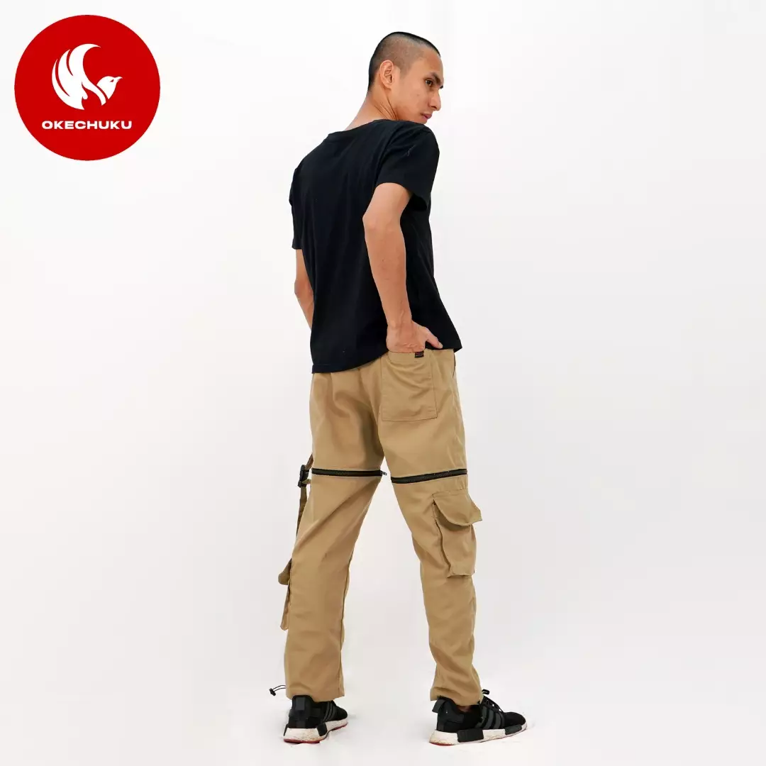 Okechuku JUSTIN Celana Cargo Panjang Pendek Pria Celana Techwear Style