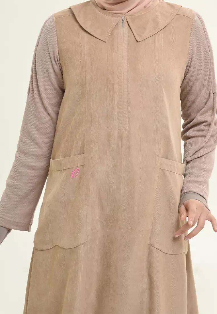 Rabbani - Dress Muslim Wanita Dara Lumina Exclusive Mocca