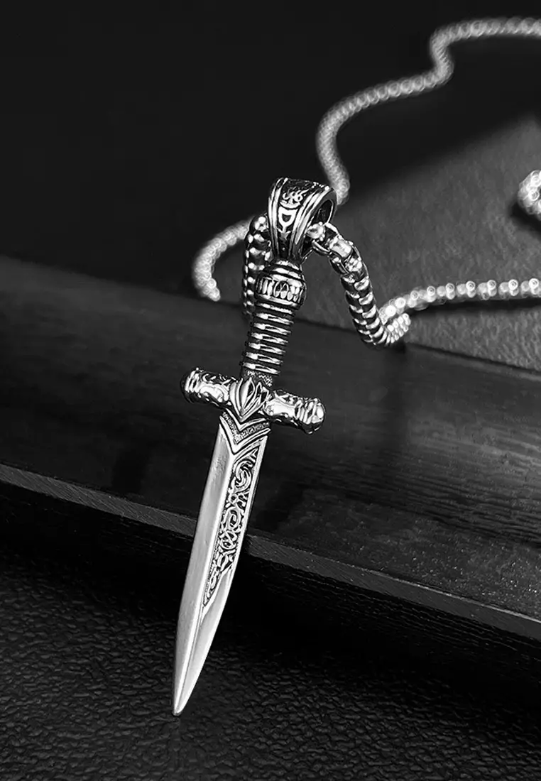 90s 初期A&G Dagger necklace silver925