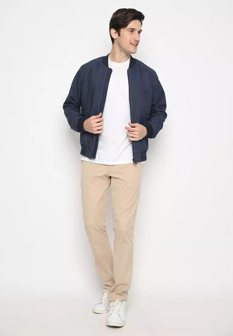 Jobb Goldfinch Jacket Pria Slim Fit Navy