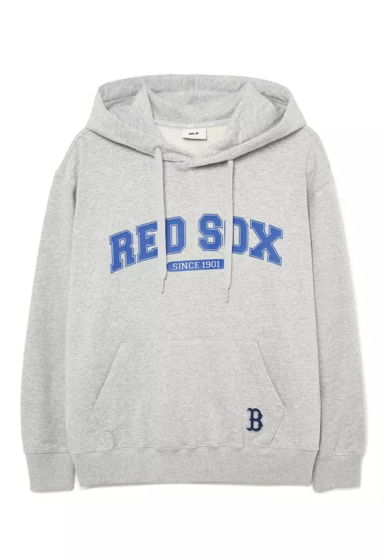 【New Era】 ★ MLB BOSTON RED SOX HOODIE ★ OVER FIT New Era MLB Boston Red Sox Hoodie - Navy | October's Very Own