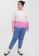 Vero Moda pink Plus Size Doffy Block Pullover 44B50AAE556059GS_4