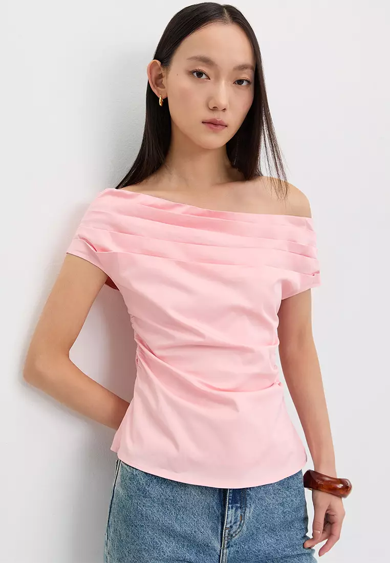 Off-Shoulder Ruched Top
