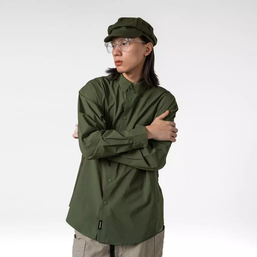 Bodypack Collier Bakerboy Wool Cap - Olive