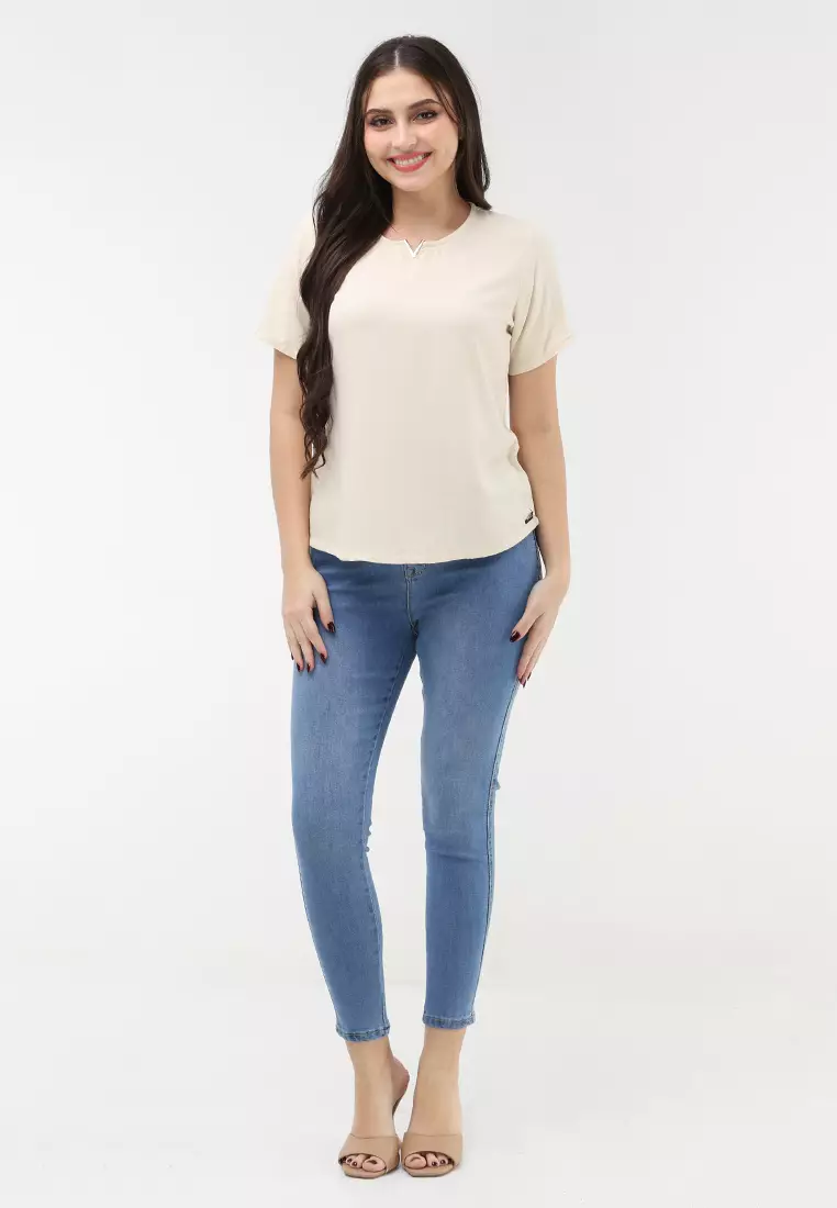 Boldtwill Rayon Short Sleeves Blouse