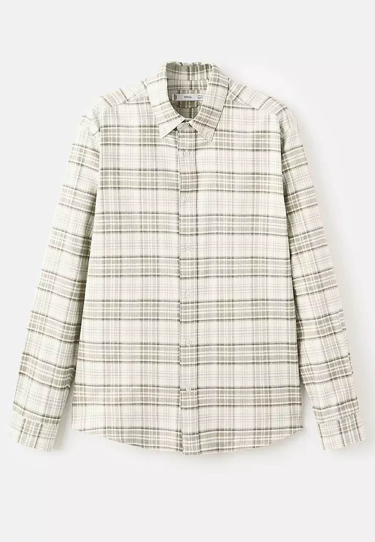 Regular-Fit Check Flannel Shirt