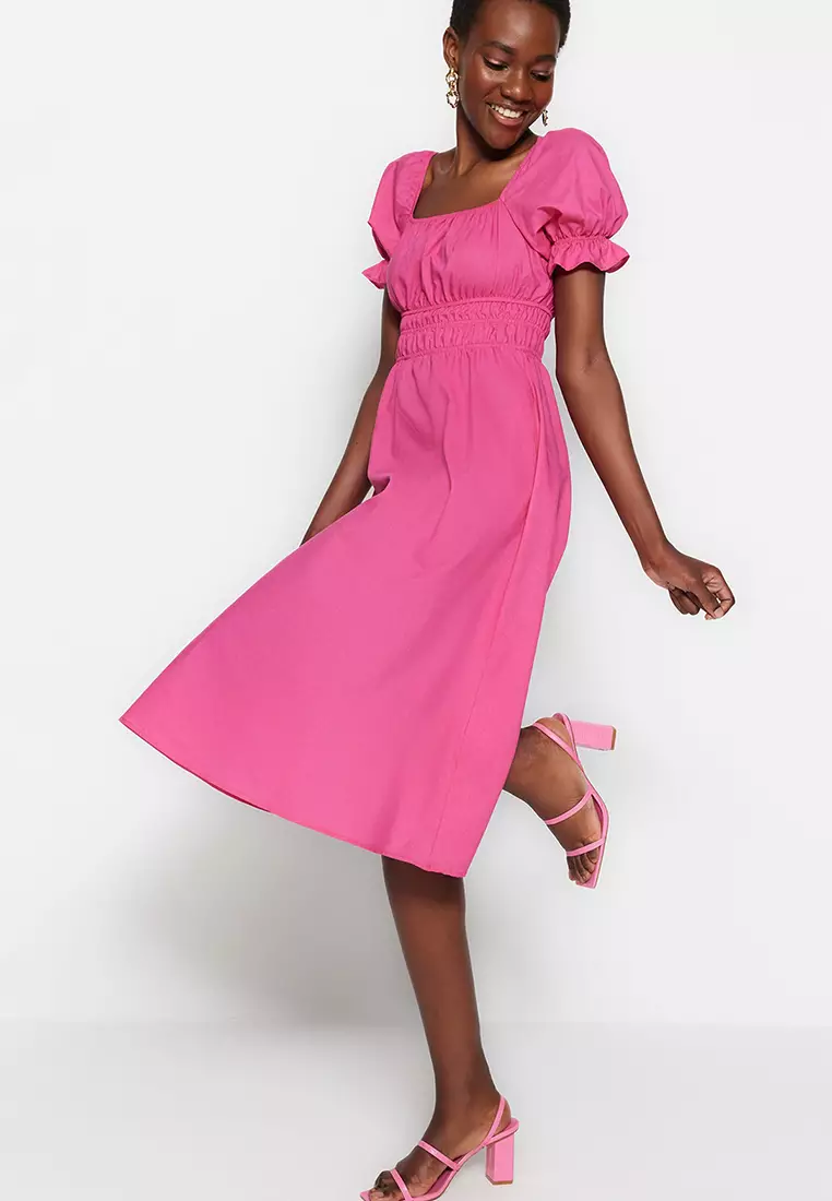 Jual Trendyol Puff Sleeve Dress Original 2025 ZALORA Indonesia ®