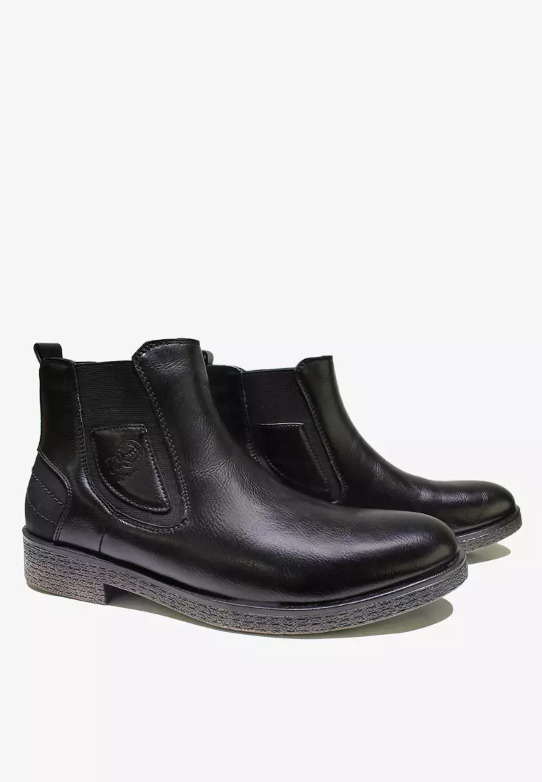 Buy Dr. Cardin Dr Cardin Men Pillow Foam Faux Leather Chelsea Boot