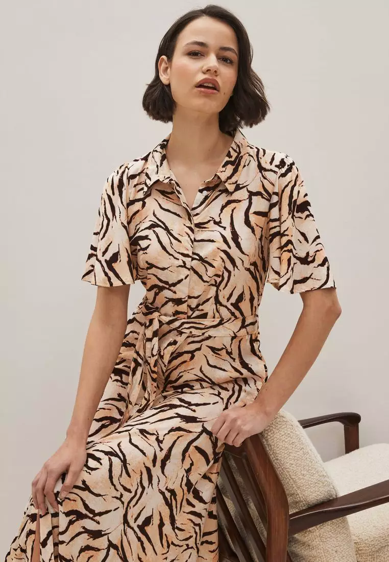 Buy NEXT Angel Sleeve Midi Shirt Dress 2024 Online ZALORA Singapore